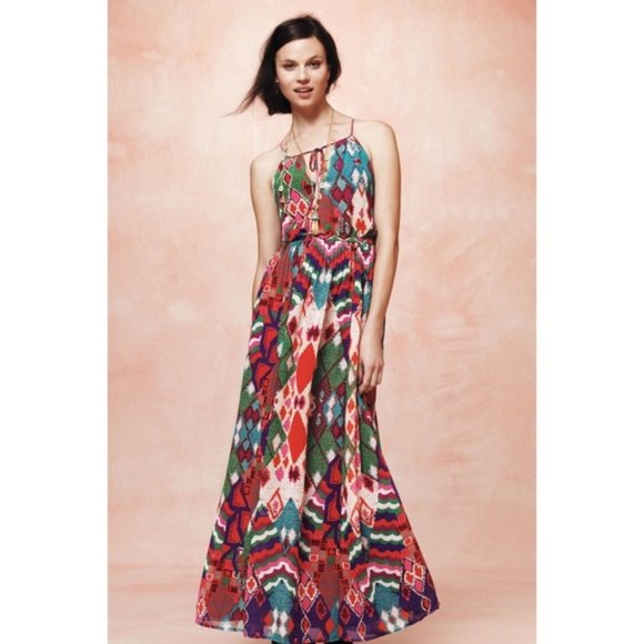 Anthropologie Dresses & Skirts - Maeve Tarana Colorful Print Maxi Dress